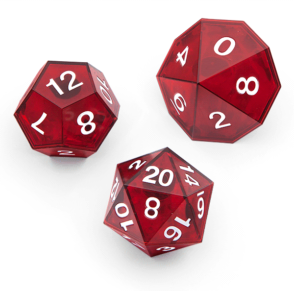 Critical Hit LED D20 Die think geek
